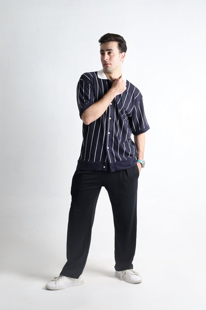 Old Money Stripe Polo
