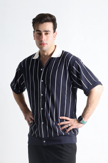 Old Money Stripe Polo