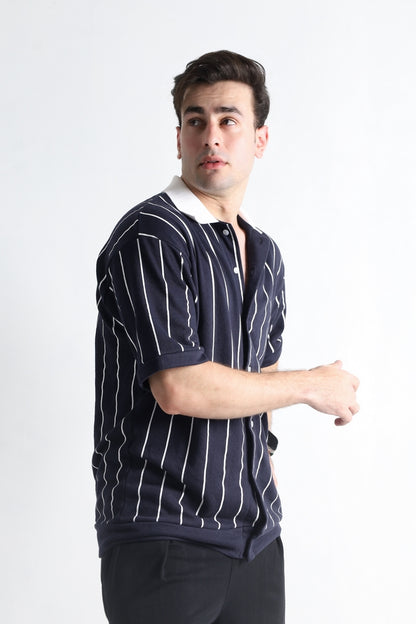 Old Money Stripe Polo